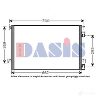 Радиатор кондиционера AKS DASIS 152029n GA8CPP B 870368 4044455328711 - Изображение 2