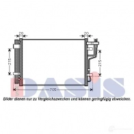 Радиатор кондиционера AKS DASIS 875053 0CSR F 4044455444985 562012n - Изображение 2
