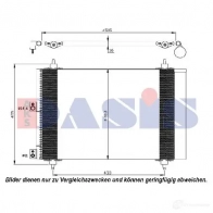 Радиатор кондиционера AKS DASIS 4044455459286 062014n 867001 ZBZPR C - Изображение 3