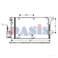 Радиатор кондиционера AKS DASIS 152150n E0 LSWW 870397 4044455320227 - Изображение 4