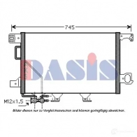 Радиатор кондиционера AKS DASIS 122019n 869088 KQE 7I 4044455328445 - Изображение 3