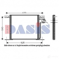 Радиатор кондиционера AKS DASIS X TWZ6JI 134910n 4044455319887 869643 - Изображение 3
