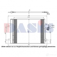 Радиатор кондиционера AKS DASIS 868193 NGUER R4 092022n 4044455464495 - Изображение 2