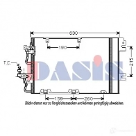 Радиатор кондиционера AKS DASIS 2F K99M 4044455327769 152016n 870357 - Изображение 3