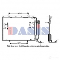 Радиатор кондиционера AKS DASIS 869169 4044455319740 DPRFJ L 123340n - Изображение 2