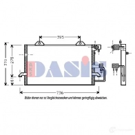 Радиатор кондиционера AKS DASIS R 7IOY 482070n 873997 4044455322436 - Изображение 2