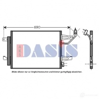 Радиатор кондиционера AKS DASIS 142023n 3P52 KIW 4044455018155 870028 - Изображение 3