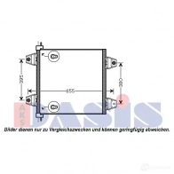 Радиатор кондиционера AKS DASIS 872661 292000n L604 1 4044455457725 - Изображение 2
