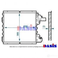 Радиатор кондиционера AKS DASIS 182390n 6QR CV 4044455321033 6108940 - Изображение 1