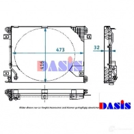 Радиатор кондиционера AKS DASIS 866585 Q J1WLTQ 4044455317722 051910n - Изображение 1