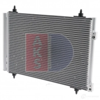 Радиатор кондиционера AKS DASIS 062007n S GLWC6X Peugeot 307 1 (3E, PF2) Универсал Break 2.0 16V 177 л.с. 2005 – 2008 4044455329091