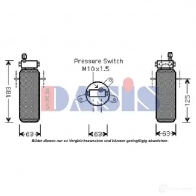 Осушитель кондиционера AKS DASIS 800084n Renault Twingo (C06) 1 Хэтчбек 1.2 (C066. C068) 58 л.с. 1996 – 2007 4044455338352 RY 6A7Y