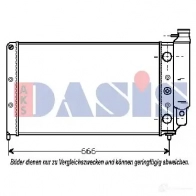 Радиатор охлаждения двигателя AKS DASIS 4044455184560 871114 6AM VHUA 180340n