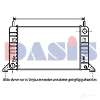 Радиатор охлаждения двигателя AKS DASIS 868130 4044455176077 NF14 2YI 090540n - Изображение 1