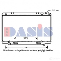 Радиатор охлаждения двигателя AKS DASIS 4044455458951 210199n 871651 S FJISG