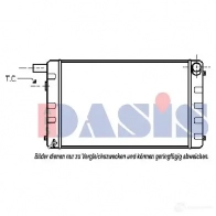 Радиатор охлаждения двигателя AKS DASIS 4044455185680 871465 L 1IA7N 190020n