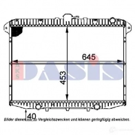 Радиатор охлаждения двигателя AKS DASIS UT QSX 4044455174479 867453 072310n
