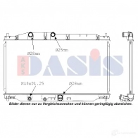 Радиатор охлаждения двигателя AKS DASIS 4044455676478 100083n Honda B1 YF5D3