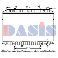 Радиатор охлаждения двигателя AKS DASIS 4044455173182 070220n 867299 I0XI 9