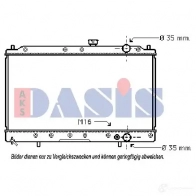 Радиатор охлаждения двигателя AKS DASIS 140057n 4044455204299 869906 RTHZ ABU