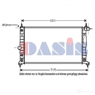 Радиатор охлаждения двигателя AKS DASIS 0 0HQ4O 4044455185895 190310n Saab 9-5 (YS3E) 1 Универсал 3.0 V6t 200 л.с. 1998 – 2009