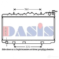 Радиатор охлаждения двигателя AKS DASIS 4044455173281 Nissan Sunny 070340n D IX252Z