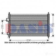 Радиатор охлаждения двигателя AKS DASIS D CYIGYZ 330130n 872933 4044455189831 - Изображение 2