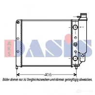 Радиатор охлаждения двигателя AKS DASIS T1OUQ 4 4044455184799 180590n 871129