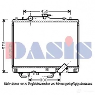 Радиатор охлаждения двигателя AKS DASIS Mitsubishi 4044455206361 JJMG 845 140012n