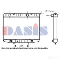 Радиатор охлаждения двигателя AKS DASIS 150760n 4044455181972 J2O SMVK Opel Frontera (A) 1 Кроссовер 2.8 TD (5BMWL4) 113 л.с. 1995 – 1998