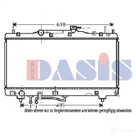 Радиатор охлаждения двигателя AKS DASIS 210077n 4044455202059 7J M9U Toyota Carina (T190) 2 Седан 1.6 (AT190) 106 л.с. 1995 – 1997