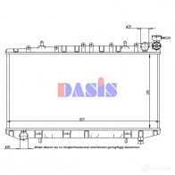 Радиатор охлаждения двигателя AKS DASIS 867716 081150n 4044455175421 GO 72K7 - Изображение 1