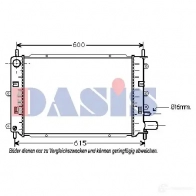 Радиатор охлаждения двигателя AKS DASIS 4044455176176 090680n 868137 0I QXR95 - Изображение 2