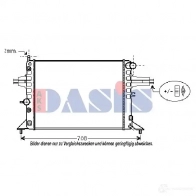 Радиатор охлаждения двигателя AKS DASIS 9IH3 L0 4044455183075 870343 151980n - Изображение 2