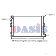 Радиатор охлаждения двигателя AKS DASIS 060650n XS XM4C 4044455172666 866946 - Изображение 2