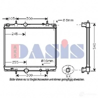 Радиатор охлаждения двигателя AKS DASIS 4044455204091 870687 160065n 3FOWLE D - Изображение 2