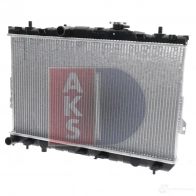Радиатор охлаждения двигателя AKS DASIS 510025n 874191 7SP EFRA 4044455207702