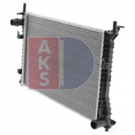 Радиатор охлаждения двигателя AKS DASIS 868064 JW7 JAV 090076n 4044455206781 - Изображение 3