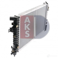 Радиатор охлаждения двигателя AKS DASIS 870147 150065n 4044455208310 FF7 AC - Изображение 6