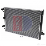 Радиатор охлаждения двигателя AKS DASIS 4044455205814 090026n UX9P D 868035