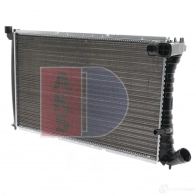 Радиатор охлаждения двигателя AKS DASIS 870741 160350n C7D OE 4044455183341