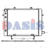 Радиатор охлаждения двигателя AKS DASIS 870234 150350n 4044455181620 9 31PRP