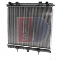 Радиатор охлаждения двигателя AKS DASIS 873197 H4U4 2 370600n 4044455190905
