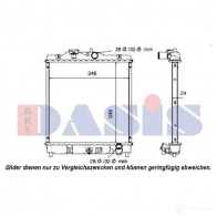 Радиатор охлаждения двигателя AKS DASIS 101000n 4044455177777 COL HZ 868527