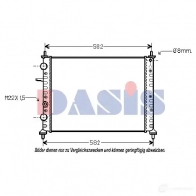 Радиатор охлаждения двигателя AKS DASIS 081060n 867712 4044455175391 3 VSMBKT