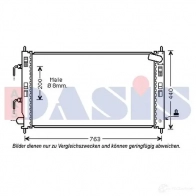 Радиатор охлаждения двигателя AKS DASIS CYE PE9 4044455539728 140105n 869946