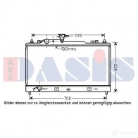 Радиатор охлаждения двигателя AKS DASIS 110079n 4044455548324 TN XJVWV 868701