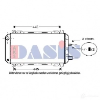 Радиатор охлаждения двигателя AKS DASIS 4044455176022 090490n 6 7IXG1N 868128