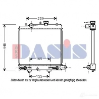 Радиатор охлаждения двигателя AKS DASIS 110019n 4044455201656 868649 XXKW TQ