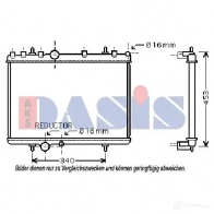 Радиатор охлаждения двигателя AKS DASIS OKW5 FK 4044455208402 160106n 870715